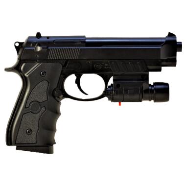 Страйкбольний пістолет Galaxy Beretta 92 G052BL із лазерним прицілом пластиковий  фото №1