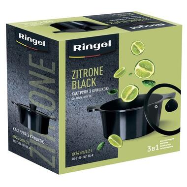 Каструля Ringel Zitrone Black 24x12 см 4.2л з кришкою (RG-2108-241 BL) фото №9