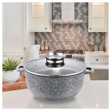Кастрюля Gusto покрытие Ceramic Snow 4,5 л (GT-2604-24) фото №2