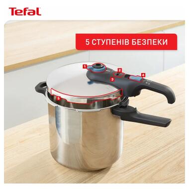 Кастрюля Tefal Secure Trendy Скороварка з паровим кошиком 8л (P2584401) фото №8