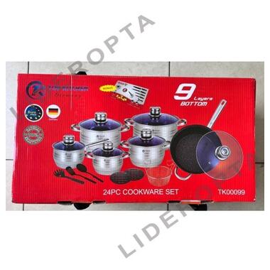 Набор кастрюль из нержавеющей стали 24 предмета XPRO TK-00099 41145-00099_2541 фото №2