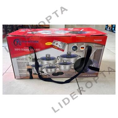 Набор кастрюль из нержавеющей стали 24 предмета XPRO TK-00099 41145-00099_2541 фото №3