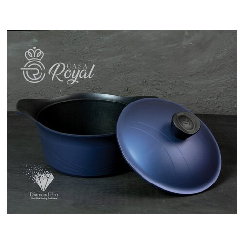 Кастрюля Casa Royal Greblon Diamond Pro Gusto blue (D-UKR 20400) фото №2