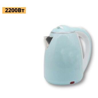 Чайник електричний на підставці XPRO HG-7838 блакитний (HG-7838) фото №2