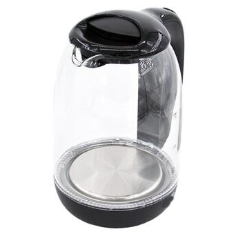 Чайник електричний на підставці скляний XPRO PM-825 чорний (40763-РМ825) фото №4