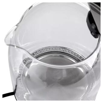 Чайник електричний на підставці скляний XPRO СВ 9121 білий (40755-СВ 9121) фото №5