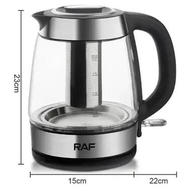 Стеклянный электрочайник RAF R-7922 2 л (46857-7922_460) фото №5