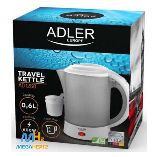 Електрочайник чайник з чашками і ложечками Adler AD 1268 (77700647) фото №5