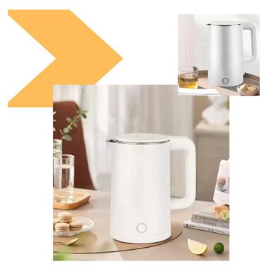 Электрочайник Domotec MS-5028 2 л Черный/Белый (47553-5028_347) фото №2