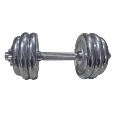 Гантель HSF з хромованим покриттям MD2503 - 15 кг (К00024982) фото №1