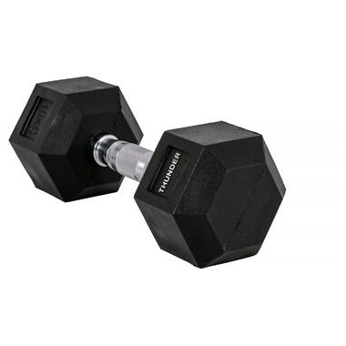 Гантель шестигранна 10 кг THUNDER (HEXAGONAL-DUMBBELLS-10KG) фото №4
