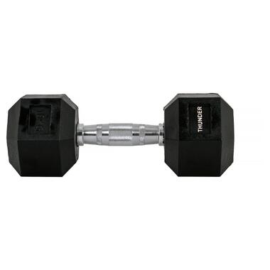 Гантель шестигранна 10 кг THUNDER (HEXAGONAL-DUMBBELLS-10KG) фото №3