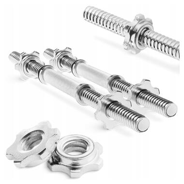 Гриф гантельний 4FIZJO 35 см 25 мм 2 шт (P-5905973401159)  фото №1