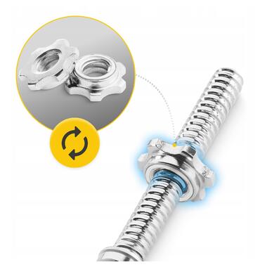 Гриф для штанги прямий 4FIZJO 120 см 25 мм (P-5905973401128)  фото №5