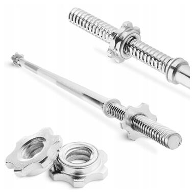 Гриф для штанги прямий 4FIZJO 120 см 25 мм (P-5905973401128)  фото №1