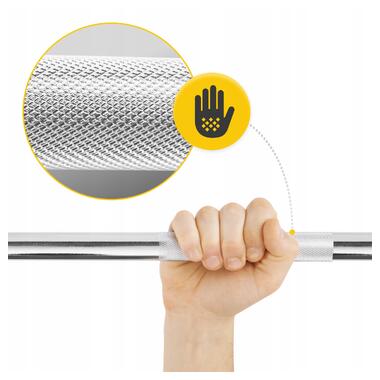 Гриф для штанги прямий 4FIZJO 120 см 25 мм (P-5905973401128)  фото №10