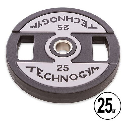 Млинці (диски) з хватом FDSO Technogym TG-1837 25кг Чорний (58508024) фото №2