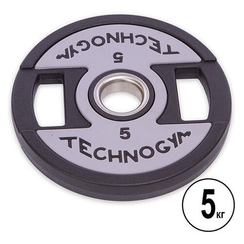 Млинці (диски) з хватом FDSO Technogym TG-1837 5кг Чорний (58508024) фото №2