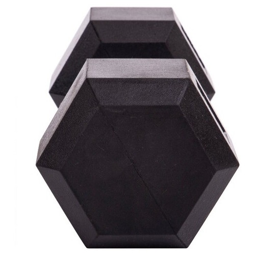 Гантель цільна шестигранна FDSO SC-80075 10кг Чорний (56508166) фото №3