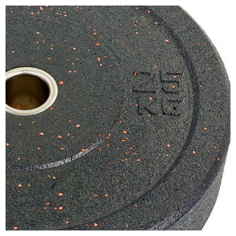Млинці бамперні для кросфіту FDSO Raggy Bumper Plates TA-5126 25кг Чорний (58508104) фото №2