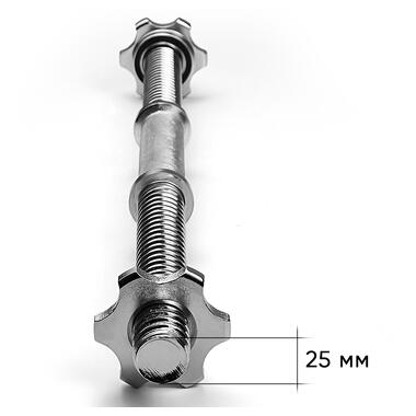 Гантельний гриф EasyFit 50 см O 25 мм хромований (EF-8047)  фото №3