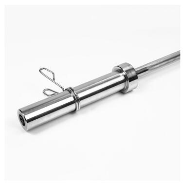 Гриф для штанги EasyFit олімпійський рівний 2.2 м O 50 мм (EF-8072)  фото №2