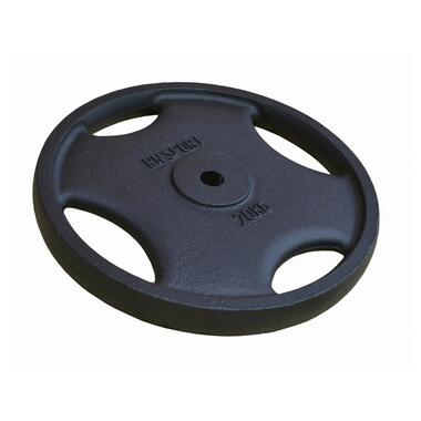 Млинець (диск) RN-Sport 20 кг під гриф O25мм для штанги з Quatro хватом (RN_quatro 20-27) фото №3