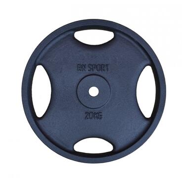 Млинець (диск) RN-Sport 20 кг під гриф O25мм для штанги з Quatro хватом (RN_quatro 20-27) фото №2