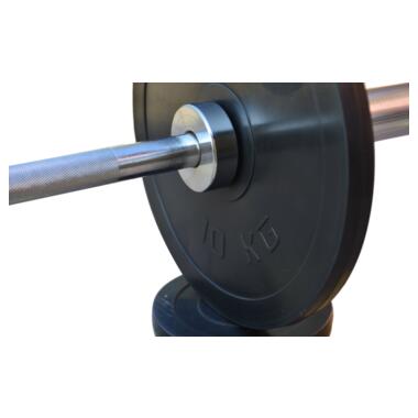 Штанга олімпійська RN Sport 220 кг з гумовими металевими дисками (RN_OB220) фото №5