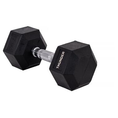 Гантель шестигранна 12,5 кг THUNDER (HEXAGONAL-DUMBBELLS-12,5K) фото №4