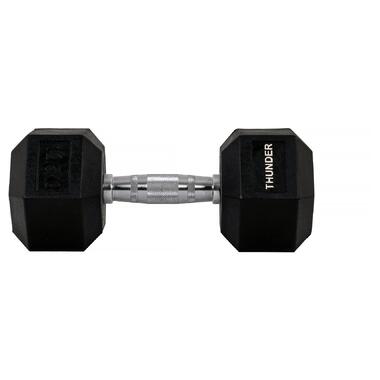 Гантель шестигранна 12,5 кг THUNDER (HEXAGONAL-DUMBBELLS-12,5K) фото №3