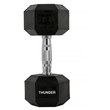 Гантель шестигранна 12,5 кг THUNDER (HEXAGONAL-DUMBBELLS-12,5K) фото №2
