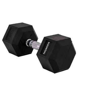 Гантель шестигранна 15 кг THUNDER (HEXAGONAL-DUMBBELLS-15KG) фото №4