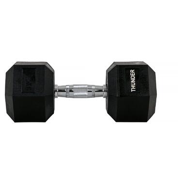 Гантель шестигранна 17,5 кг THUNDER (HEXAGONAL-DUMBBELLS-17,5K) фото №3