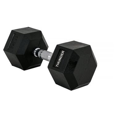 Гантель шестигранна 17,5 кг THUNDER (HEXAGONAL-DUMBBELLS-17,5K) фото №4