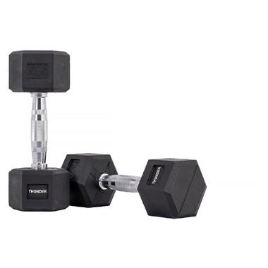 Гантель шестигранна 5 кг THUNDER (HEXAGONAL-DUMBBELLS-5KG) фото №1