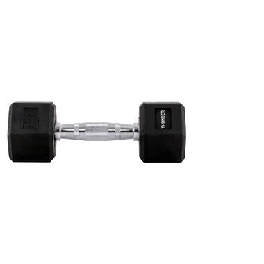 Гантель шестигранна 5 кг THUNDER (HEXAGONAL-DUMBBELLS-5KG) фото №2