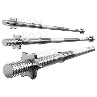 Гриф для гантелей хромований 120 см + зірчаста Physionics (M-10161579) фото №6