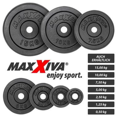 Набір з 2 гир гантелей Maxxiva загальною вагою 15 кг (M-10085419) фото №4