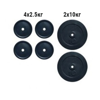 Набір композитних дисків Newt Rock 30 кг (NE-K-COM30) фото №1