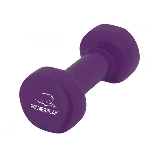 Гантель PowerPlay 4125 винилов 2.5 кг Фіолетова фото №2