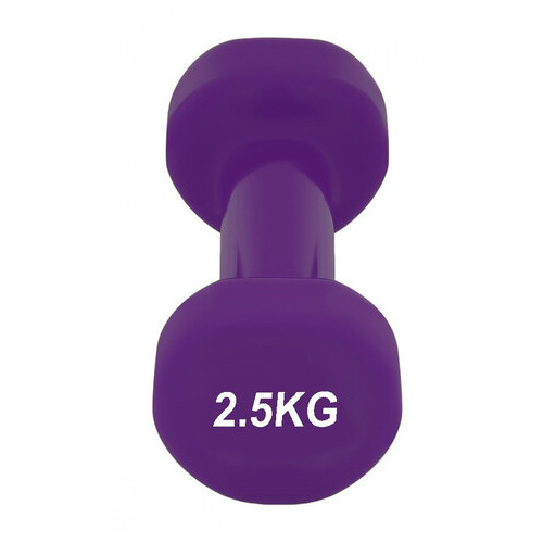 Гантель PowerPlay 4125 винилов 2.5 кг Фіолетова фото №4