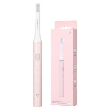 Звуковая зубная щетка MiJia Sonic Electric Toothbrush T100 Розовая фото №1