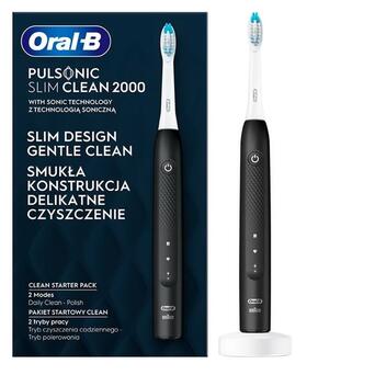 Зубна щітка Braun Oral-B 2000 S111.513.2 Pulsonic Slim Clean Black тип 3748 фото №1