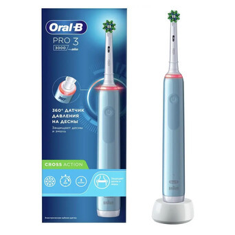Зубна щітка Braun Oral-B PRO3 3000 D505.513.3 Cross Action фото №1