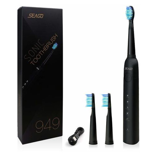Электрическая зубная щетка Seago SG-949 Black фото №1