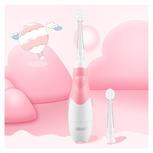 Електрична зубна щітка Seago Baby Sonic 0-36 місяців MAX (Рожева) фото №5