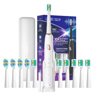 Звуковая зубная щетка SEAGO SG-2316 Белая фото №2