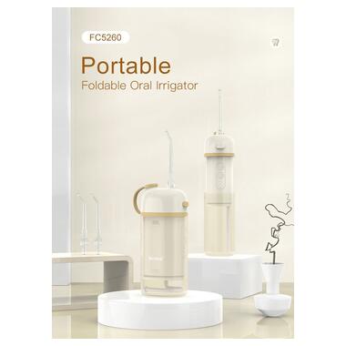 Портативный ирригатор микро-формата с высоким давлением Nicefeel FC5240 Бежевый фото №5