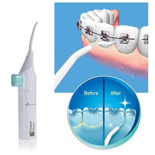 Портативний механічний іригатор SunRoz Power Floss для додаткового очищення зубів Білий (SUN1504) фото №5
